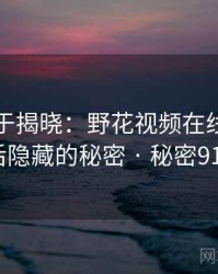 真相终于揭晓：野花视频在线观看背后隐藏的秘密 · 秘密919