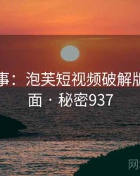 暗中故事：泡芙短视频破解版的另一面 · 秘密937
