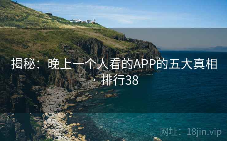 揭秘：晚上一个人看的APP的五大真相 · 排行38
