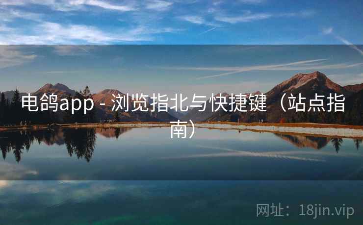 电鸽app - 浏览指北与快捷键（站点指南）